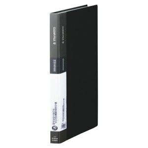 キングジム <シンプリーズ>クリアーファイル A4判タテ型(40ポケット)136SPW/黒【4165408】