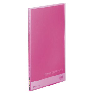 キングジム <シンプリーズ>クリアーファイル 透明 A4判タテ型(10ポケット)186TSPH/ピンク【4165414】