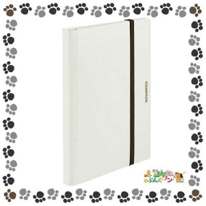 【スマステ登場】キングジム 二つ折りクリアーファイル コンパック 10ポケット 5894Hシロ【a632000】【ネコポス対応可】