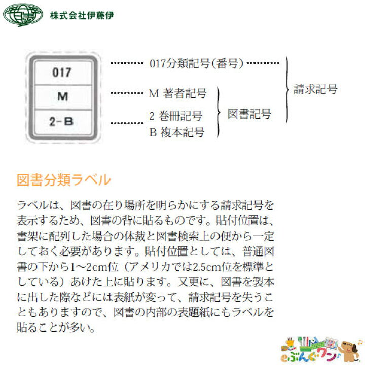 図書分類ラベル三段 100枚 緑 伊藤伊 日本全国送料無料