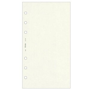 ◎日本能率協会 システム手帳リフィル【バイブルサイズ】無地100枚入り(クリーム)No.455【9310455】