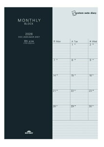 【2026年1月始まり】レイメイ 26システムノート ダイアリー ブロック B5RFDR2674【a161445】
