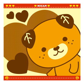 スジヤ印刷工房 みきゃんジャガード ハンカチタオル ハート メール便 ネコポス便 対応商品 熨斗対応不可☆