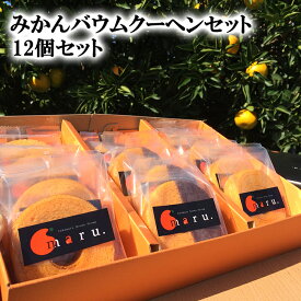 (株)修斗 みかんバウムクーヘンセット≪熨斗対応不可≫ 贈答用 お中元 御中元 プレゼント ギフト 御祝