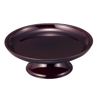 丸供物台(お盆用お供え皿) タメ塗り 7寸(一個) 皿直径21cm×高さ7.5cm【お盆用品 仏具 お盆 お盆飾り用品…