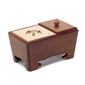 角香炉 栓製 7寸 巾21cm×奥行12.8cm 【送料無料】【お盆用品 仏具 お彼岸】