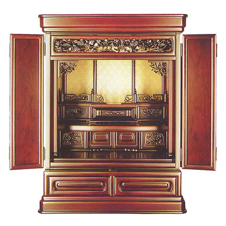 楽天市場】【仏壇】お買い得 紫檀仏壇 20号 高さ64cm×巾52cm【送料無料 