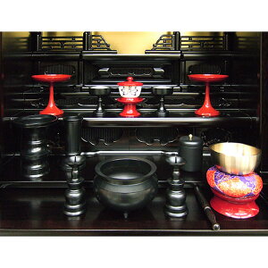 普及仏具セット 中【送料無料】【お盆用品 仏具 お彼岸】