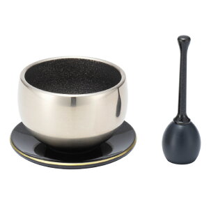 砂張 おりんセット すずなり 1.5寸 口径4.5cm 日本製【送料無料】【仏具 おリン 仏壇用 りん リン お鈴 リン台 りん台 リン棒 りん棒 セット 佐波理 沙張 響銅 ミニ モダン 仏壇 すずなみ 高岡銅