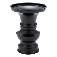 花立 黒色 5.5寸 高さ17cm×口径12.7cm【送料無料】【お盆用品 仏具 お彼岸 仏壇用 寺院用 花立て 花瓶 …