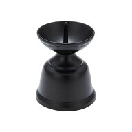 ローソク立(昭和ダルマ) 黒色 大々 総高さ5.2cm×底径3.9cm【お盆用品 仏具 お彼岸 仏壇用 火立 燭台 ろ…