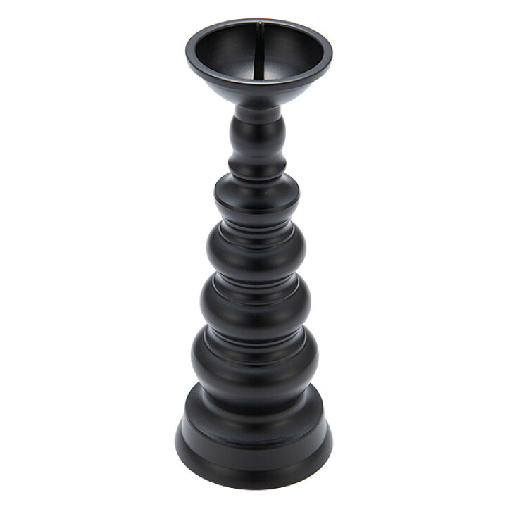 楽天市場】ローソク立(地火灯) 黒色 6寸 総高さ19.3cm×底径5.4cm【お盆 