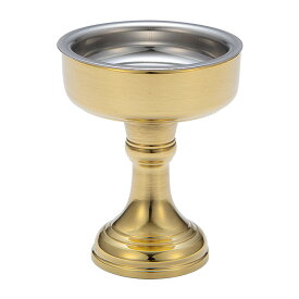 仏器 磨き 10番 高さ6.4cm×口径5cm【お盆用品 仏具 お彼岸 仏壇用 仏飯器 真鍮製 高岡銅器 日本製 国産品】