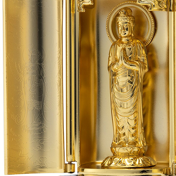 楽天市場】厨子付き聖観音菩薩 合金製 9.7cm【牧田秀雲作】 高さ9.7cm  