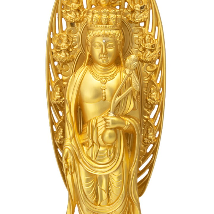 楽天市場】十一面観音菩薩 合金製 24cm【牧田秀雲作】 高さ24cm×巾8.8 