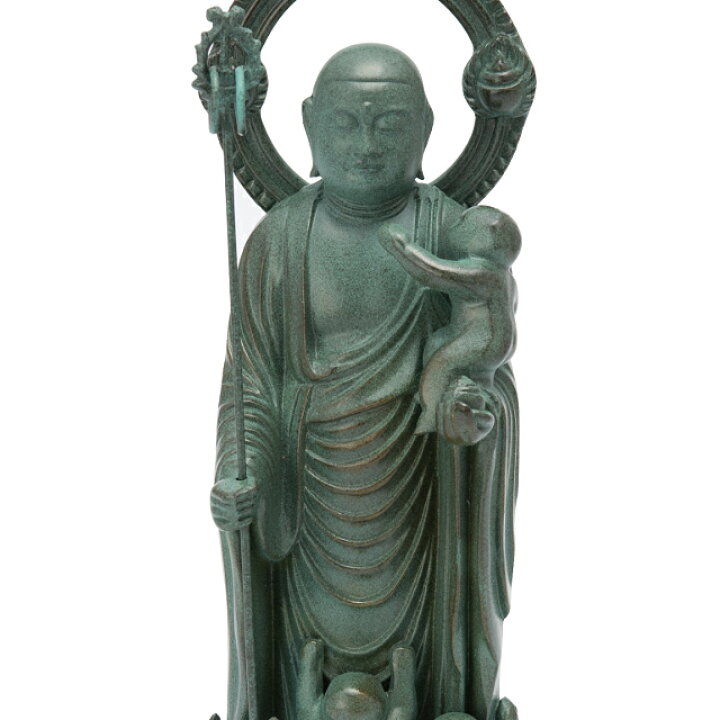 楽天市場】水子地蔵菩薩(子安地蔵菩薩) 合金製青銅色 15.5cm【牧田秀雲 