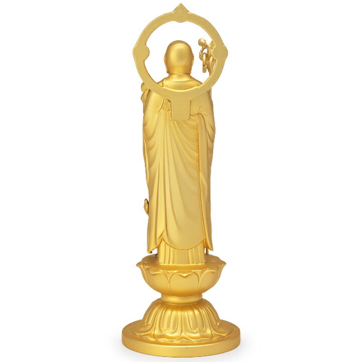 楽天市場】水子地蔵菩薩(子安地蔵菩薩) 合金製金メッキ 10.2cm【牧田 