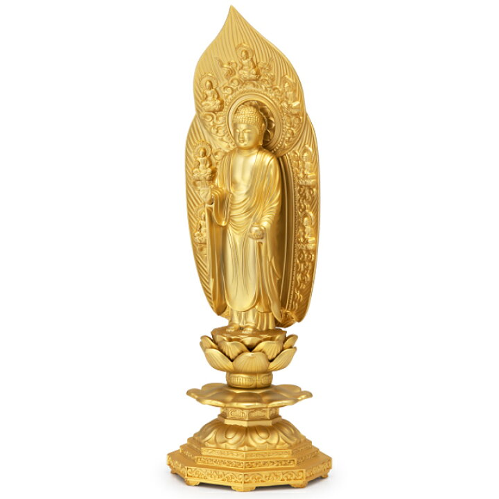 楽天市場】薬師如来立像 合金製 20cm【牧田秀雲作】 高さ20cm×巾6.5cm 