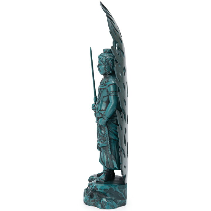 楽天市場】不動明王 合金製青銅色 21cm【牧田秀雲作】 高さ21cm×巾7.5 