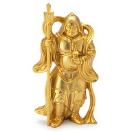開運招福七福神・毘沙門天 高さ8.7cm×巾5cm 【送料無料】【仏具 gold GOLD ゴールド 仏像 置物 七福神 …