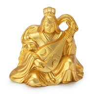 開運招福七福神・弁財天 高さ6.2cm×巾6.5cm 【送料無料】【仏具 gold GOLD ゴールド 仏像 置物 七福神 …