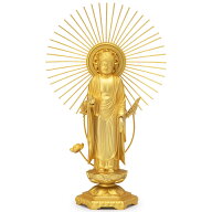 東阿弥陀如来(真宗大谷派) 合金製 小 高さ16cm×巾9.5cm 【送料無料】【仏具 gold GOLD ゴールド 仏像 ご…
