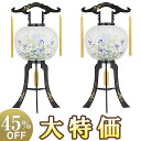 【盆提灯・盆ちょうちん】対柄 お盆提灯 回転行灯 11号 有馬 2481-W(一対) 高さ80cm×火袋径34cm【送料無料】【お盆用品 仏具 盆提灯 対入一対...