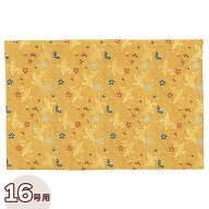 経机掛け 防炎マット 鳳凰・金茶 16号用 巾38.5cm×奥行25.3cm【お盆用品 仏具 仏壇用 経机敷き 金襴 防…