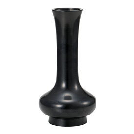 【寺院用仏具】寛通型 花立 黒色 6寸 高さ18.5cm×口外径4.7cm【送料無料】【お盆用品 仏具 花瓶 お彼岸 寺院仏具 日本製 国産品 高岡銅器】