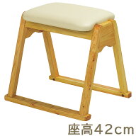 【寺院用仏具】ヒノキ製 本堂用椅子 HR-420 巾42cm×奥行40.5cm【送料無料】【お盆用品 仏具 お彼岸 寺院…