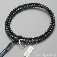 【数珠袋付き】 曹洞宗 数珠 男性用 【本式数珠・正式数珠】 青虎目石 尺2 正絹紐房【送料無料】【お盆 …