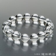 【特選腕輪念珠】 数珠 ブレスレット 本水晶 14mm玉 【送料無料】【天然石 数珠ブレスレット メンズ 男性…