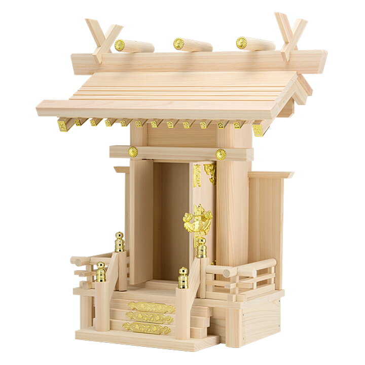 楽天市場】神棚(お宮) 中神明 高さ40cm×巾36cm【送料無料】【神 
