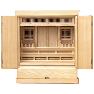 祖霊舎 モダン・家具調 神徒壇 上置き型 18号(内欄間) 日本製 高さ57cm×巾50cm【送料無料】【神具 御霊舎 祭壇宮 現代型 小さい コンパクト リビング インテリア ミニ 祖霊舎 神徒壇 霊璽 御霊