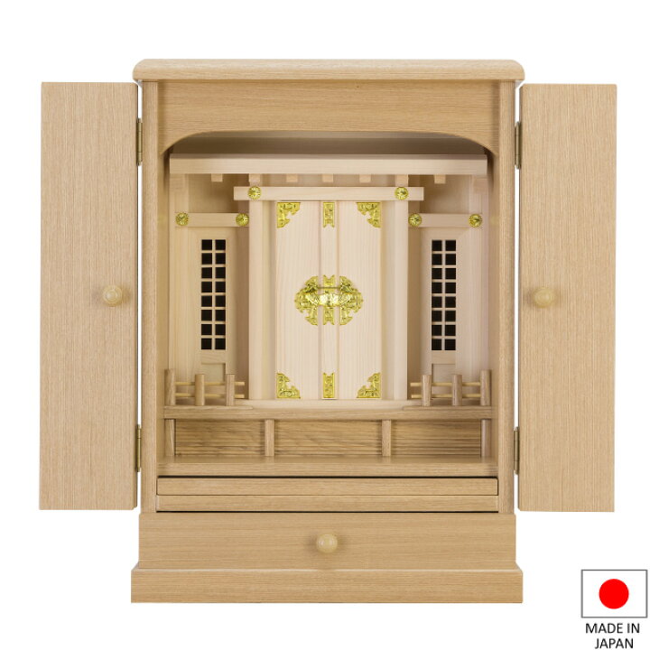 楽天市場】祖霊舎 モダン・家具調 神徒壇 上置き型 18号 日本製 高さ 