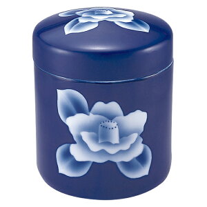 骨壷(骨壺) 瑠璃花 7寸 高さ約24.5cm×胴径約21.2cm 【送料無料】【仏具 骨つぼ 分骨つぼ 分骨壷 分骨壺 手元供養 お墓 納骨 遺骨 お骨入れ 埋葬 墓じまい】