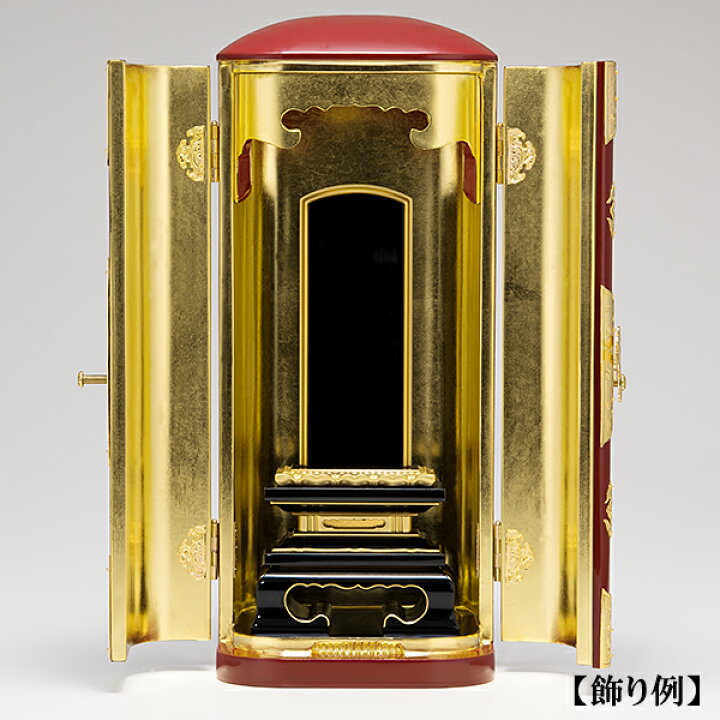 楽天市場】丸厨子 普通巾 朱塗り 5寸 高さ17.8cm×巾7.8cm 【送料無料 