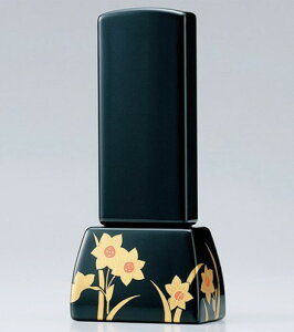 《凛とした水仙を表現》【水仙 位牌5.0寸】【お位牌 蒔絵】【位牌 漆 5.0寸】【位牌水仙 5.0寸】お位牌 ひだまり 5.0寸