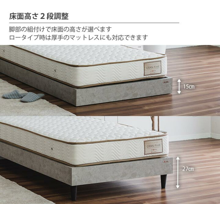 楽天市場】グランツ 正規代理店 ベッドフレーム シングルベッド 