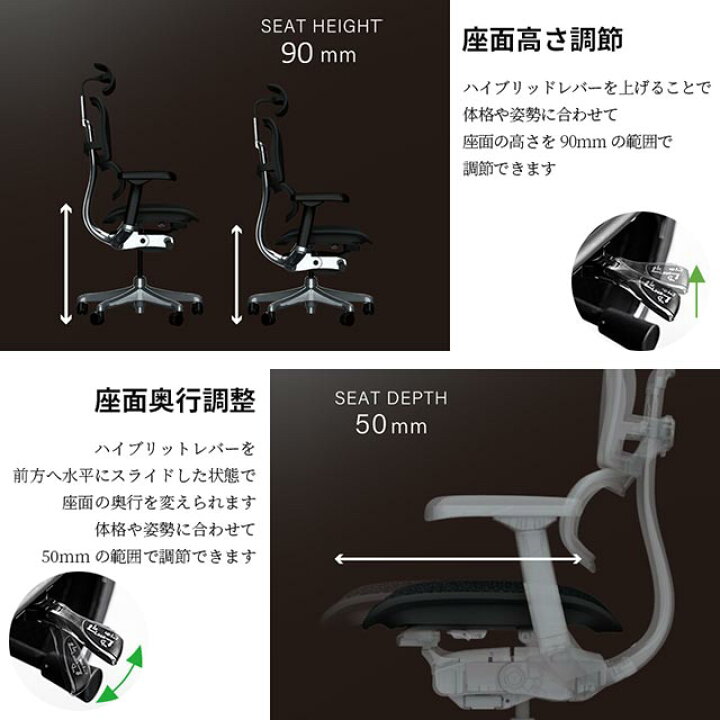 楽天市場】2025年新型 レビュー特典あり 組立設置付 エルゴヒューマン 