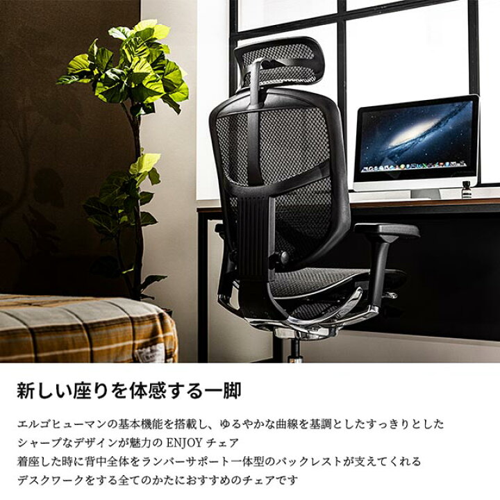 楽天市場】新型 エルゴヒューマン エンジョイ2 Ergohuman Enjoy2 在宅 