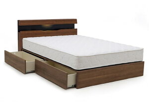 ベッドフレーム ダブルベッド ダブル ベッド フレーム フレーム単品 フレームのみ おしゃれ 収納付き 引き出し コンセント付 照明付 宮付 木製 高級 棚付 ノース ベッド ベット お洒落 ライ