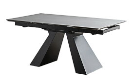 ダイニングテーブル 食卓テーブル 食卓机 ダイニング テーブル 机 つくえ おしゃれ 伸縮 幅160cm 幅236cm カフェ デスク ガラス セラミック モダン お洒落 ブラック グレー 組立設置無料