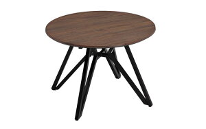 ローテーブル リビングテーブル 円卓 80cm センターテーブル テーブル リビング ロータイプ メラミナイト メラミナイト天板 傷に強い 熱に強い スチール脚 ブラック脚 おしゃれ 円形 お洒落