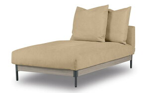 関家具 正規代理店 ソファ ソファー シェーズロング 2人掛けソファ 2人掛け アームレス クッション付き ローソファ ロースタイル モダン フェザー 金属脚 奥行ゆったり おしゃれ コンパクト