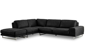 関家具 正規代理店 ソファ ソファー カウチソファ L字 コーナーソファ カウチ l字 l字ソファ コーナー 3人掛け 広々 ゆったり ステンレス脚 オットマン おしゃれ シルキー生地 リラックスフォ