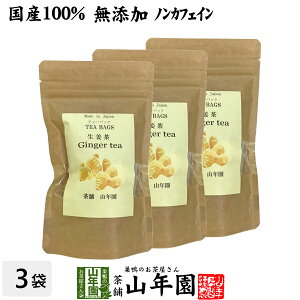 【国産100%】生姜茶 ジンジャーティー 2g×12パック×3袋セット 生姜100% 国産 送料無料 無添加 ノンカフェイン ショウガ茶 しょうが茶 ギフト プレゼント お歳暮 御歳暮 プチギフト お茶 2025 内