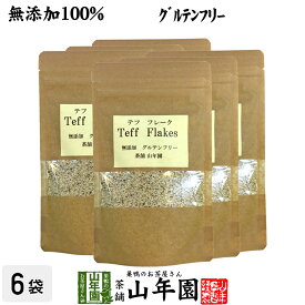 【無添加100%】テフ フレーク 60g×6袋セット そのまま食べられるホワイトテフ 送料無料 グルテンフリー ダイエット ノンカフェイン スムージー 穀物 雑穀 タンパク質 ビタミン カルシウム スーパーフード ギフト プレゼント 父の日 お中元 お茶 2024