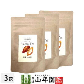 メキシコ産 カカオティー 30g（2g×15包）×3袋セット 送料無料 カカオシェル100% スーパーフード かかお ココア ノンアルコール 妊婦 ダイエット 食物繊維 贈り物 ギフト プレゼント 母の日 父の日 プチギフト お茶 2024 内祝い お返し