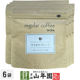 【レギュラーコーヒー】マイルドブレンド 100g×6袋セット コーヒー豆 送料無料 ブラジル、グァテマラ、コロンビア産 珈琲豆 紙フィルター用 健康茶 ダイエット ギフト プレゼント 母の日 父の日 プチギフト お茶 2024 内祝い お返し